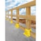 Frontline Safety Yellow Guardrail Boot Base with Hardware Included GPB200YLW - alternate 6